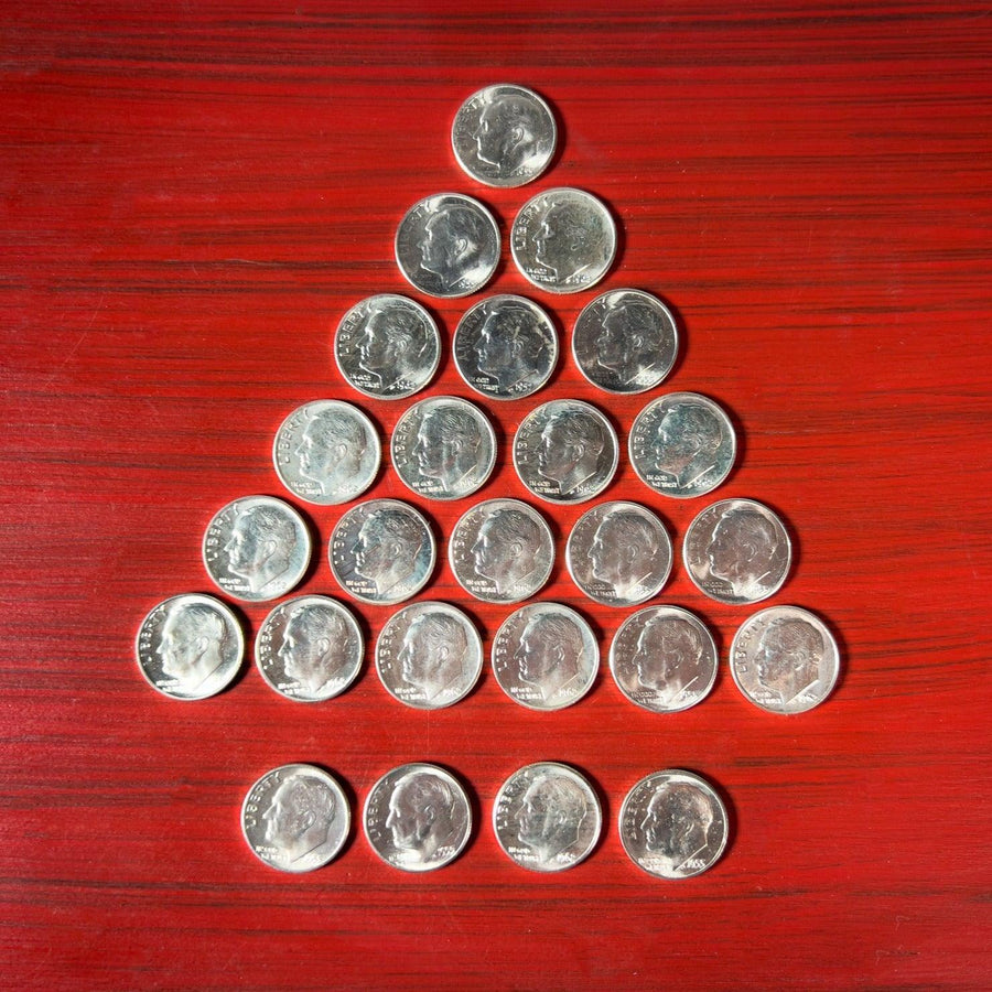 90% Silver Roosevelt Dime Grab Bag (Brilliant Uncirculated) - Midwest Precious Metals